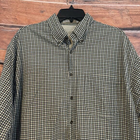 Haggar Generations Large Mens Long Sleeve Checked Plaid Button Down Shirt - Picture 2 of 7